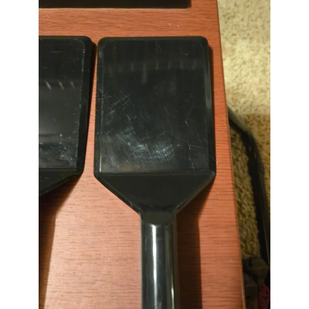 Maryland Plastics Black Plastic Spatula Set of 3 Kitchen Serving Tools MP020618